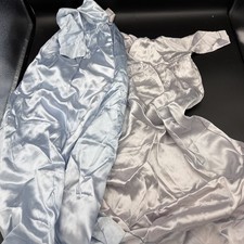 Lot Of 2 Vintage Satin Feel Homemade Dressing Gowns Baby repurpose To Blanket 