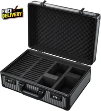 Graded Card Case with Individual Slots Storage Box Trading Card Cases for Sports