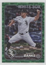 2024 Topps Update Green Crackle Foilboard 100/499 Tanner Banks #US129 2b2
