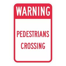 Lyle T1-1629-Dg_12X18 Pedestrian Crossing Traffic Sign, 18 In H, 12 In W,