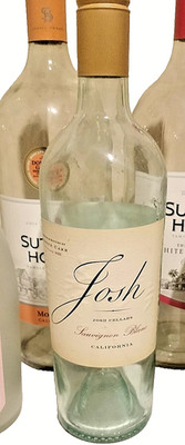 Empty josh savigon blanc Wine Bottle-750ml- CLEAR bottle