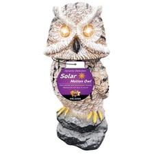 Solar Tiger Owl with Flashing Eyes, Rotating Head, Hoot Sound, Motion Detecto...