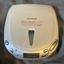 Sony Discman Portable CD Player Car Ready ESP2 Digital Mega Bass D-E406CK WORKS