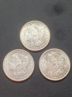 NO RESERVE Lot of 3 1921-P S & D Morgan Silver Dollars San Francisco Denver
