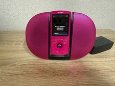 SONY Walkman Pink Speaker Set Used Japan Genuine