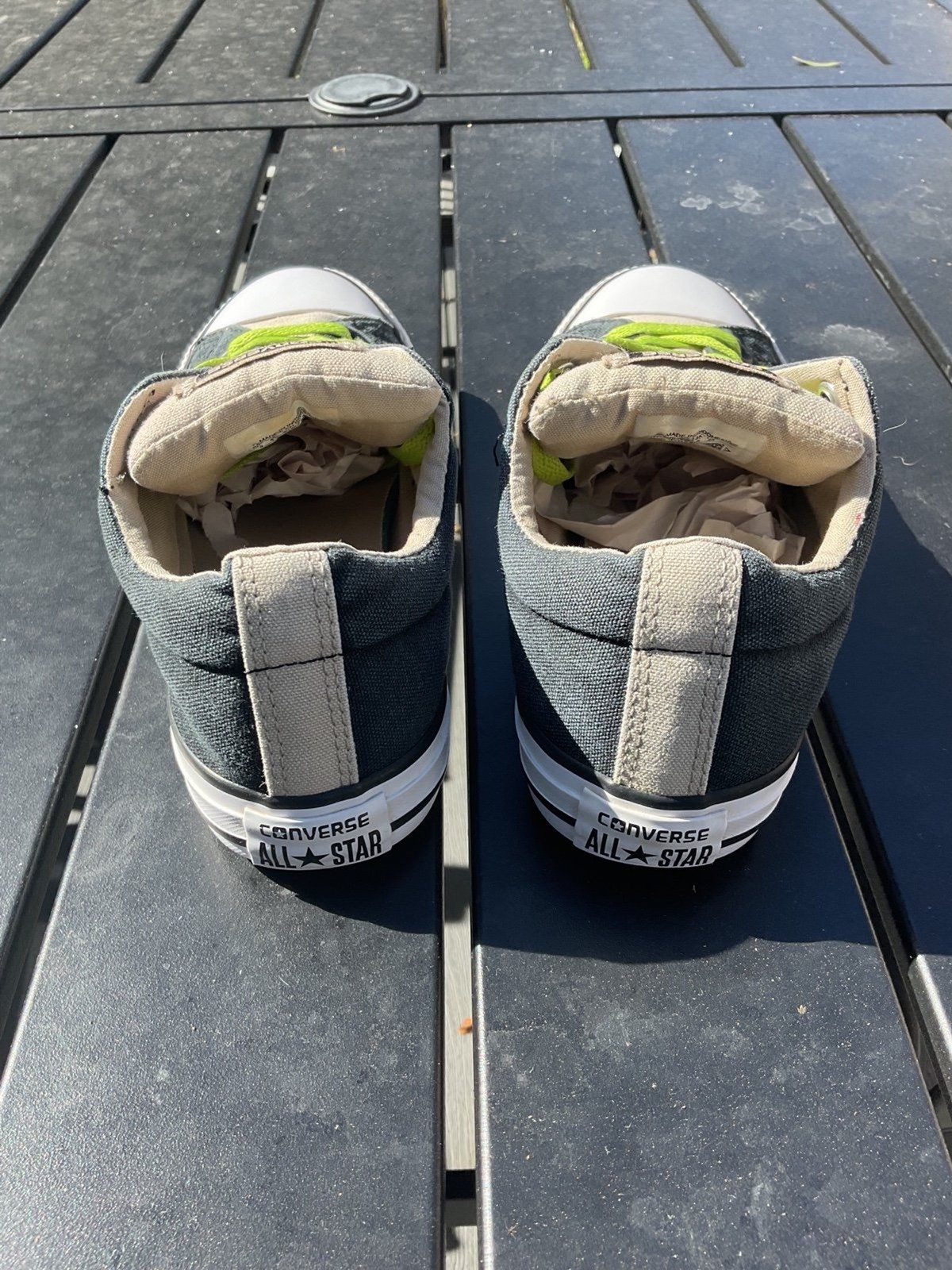 Converse All Star Sneakers Black and Tan Youth Size 5 thumbnail 4