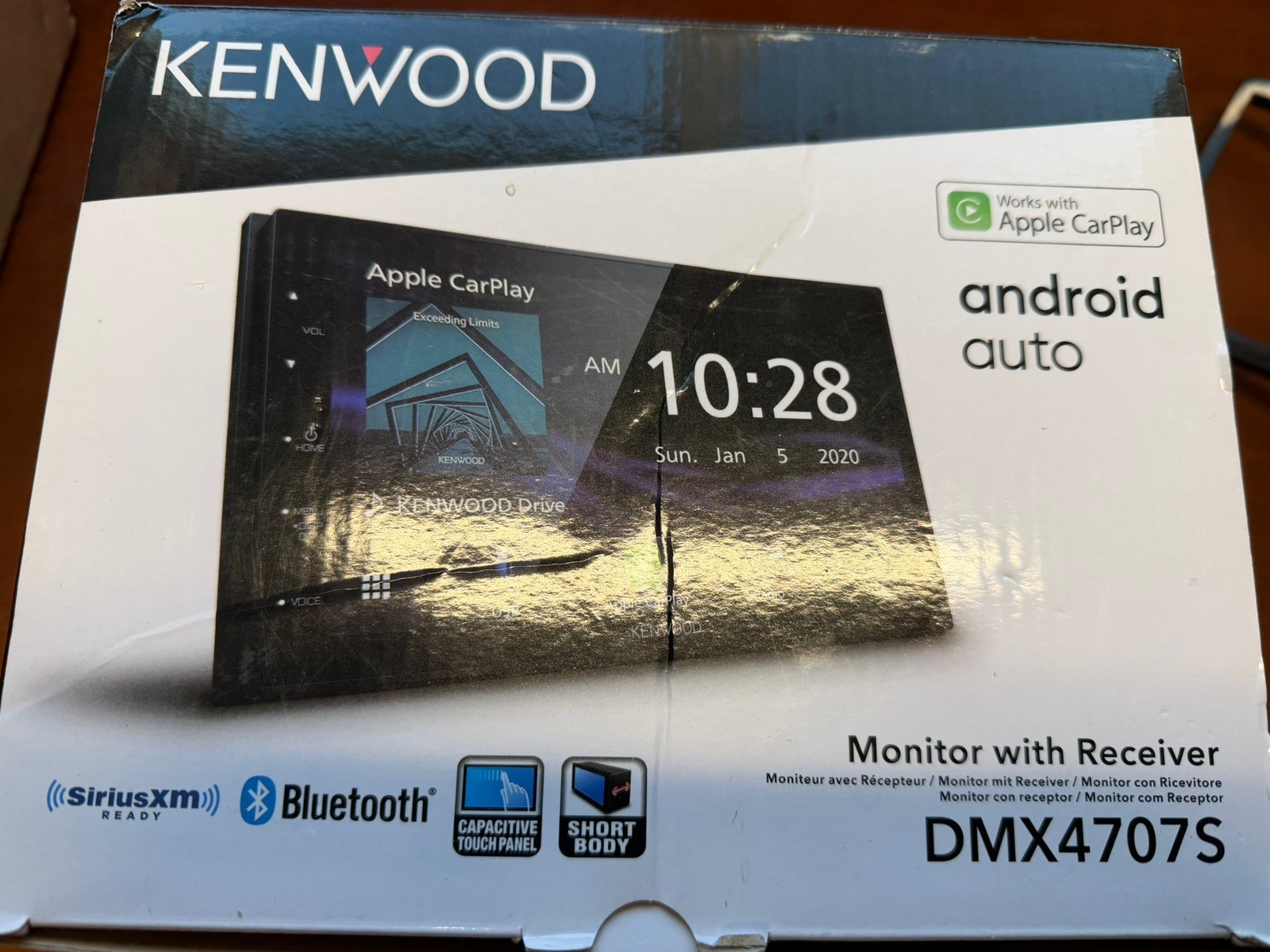 Kenwood DMX4707S Multimedia Receiver - AM/FM with CarPlay & Android Audio