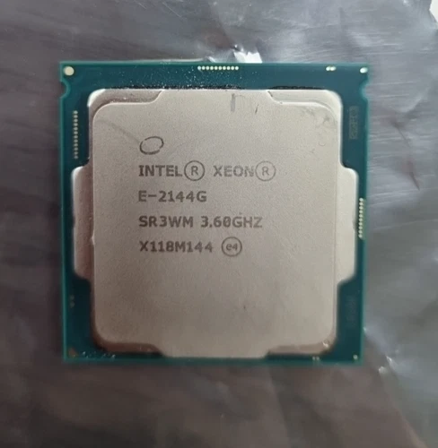 Intel Xeon E-2144G SR3WM 3.60Ghz 4 Core Processor CPU 8MB Cache 71W