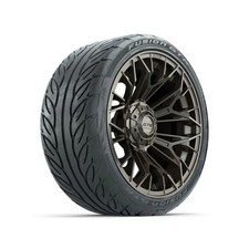 Set Of 4 15 In Gtw Stellar Matte Bronze Wheels 21540-r15 Fusion Gtr Tires