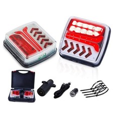 Wireless Trailer Lights Magnetic, Ip67 Waterproof Brake Tail Light Kit,