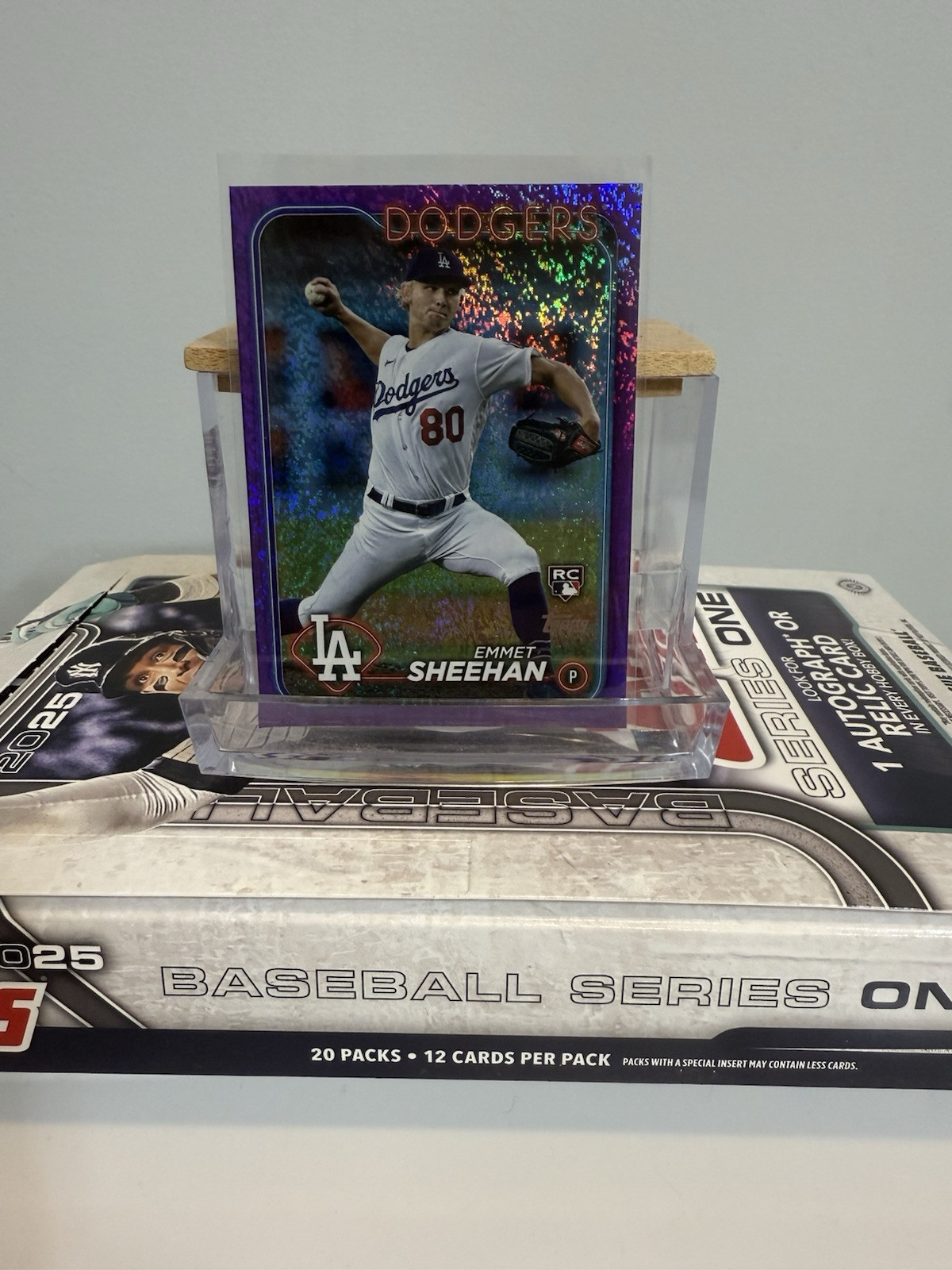 2024 Topps Series 1 #283 Emmet Sheehan Purple Foil #/799 RC⚾️🔥