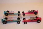Four (4) Vintage Matchbox/Lesney Superfast 1971 Slingshot Dragster Cars