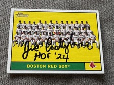 Joe Castiglione Signed 2010 Topps Heritage Boston Red Sox Team Card HOF 24 Frick