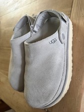 UGG Women's Goldenstar Clogs Seal Grey/Sand Suede Size 9