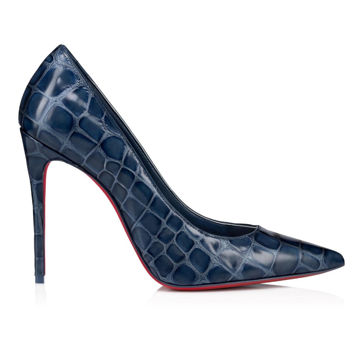 Christian Louboutin KATE 100 Crock Calf Ali leather Heels