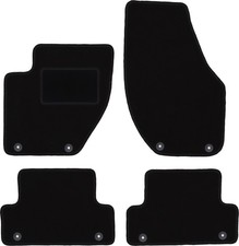Fußmatten Automatten Velours Schwarz für Volvo V40 II 2012- 4-tlg