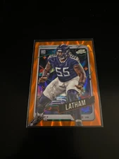 JC Latham 2024 Topps Cosmic Orange Galactic Refractor /25 RC Titans 195