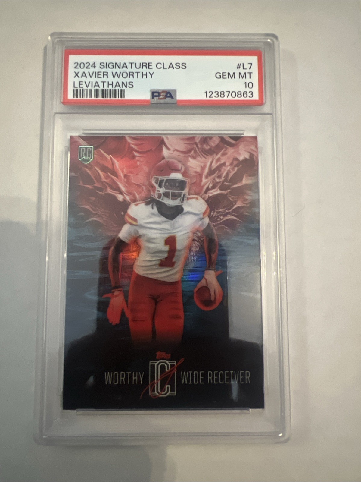 Xavier Worthy Topps Signature Class Leviathans #L7 Base