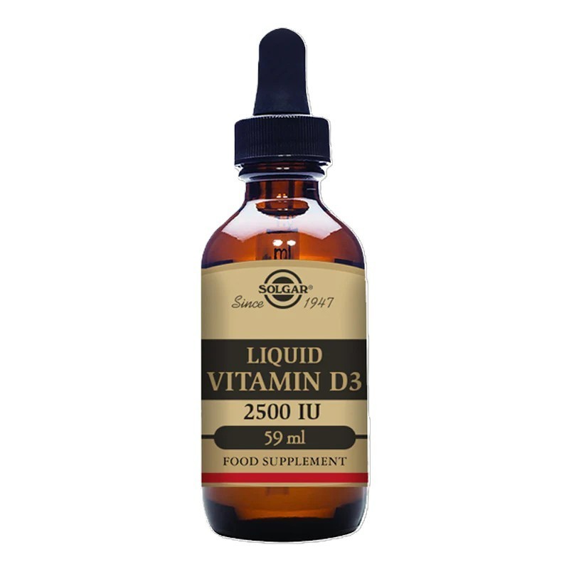 Liquid Vitamin D3 2500iu; Natural Orange flavour 59ml; Solgar