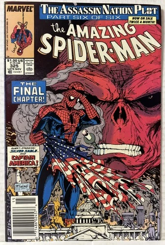 Amazing Spider-Man #325 Red Skull Captain America McFarlane! Marvel 1989 *VF*