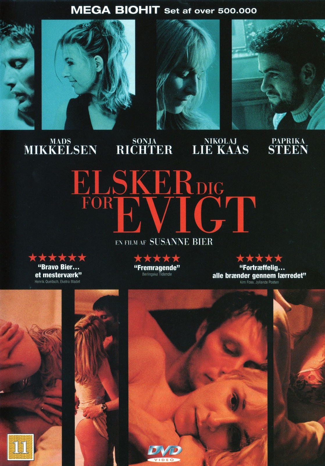Elsker dig for evigt (DVD) Mads Mikkelsen Nikolaj Lie Kaas Paprika Steen