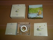 The Royal Mint. Winnie the Pooh - Piglet.  2020. 50p Silver Proof, Colour Coin.