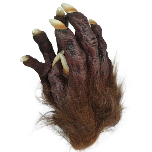 1Pair Halloween Scary Gloves Werewolf Paws Hand Gloves Gothic Cosplay Claws - Picture 18 of 18