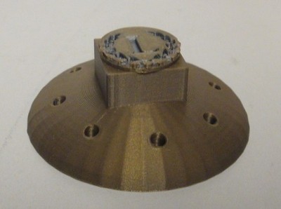 Lenox MATTE GOLD BRONZE FINISH Salt Mill Plastic Lid NON CORROSIVE