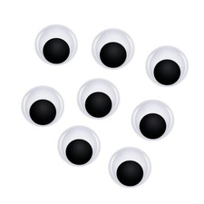 8Pcs Large Googly Wiggle Eyes with Self Adhesive 2 Inch Giant Black White
