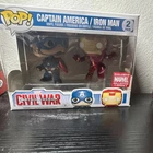 Funko Pop! Vinyl Marvel Civil War Captain America & Iron Man 2-Pack Exclusive