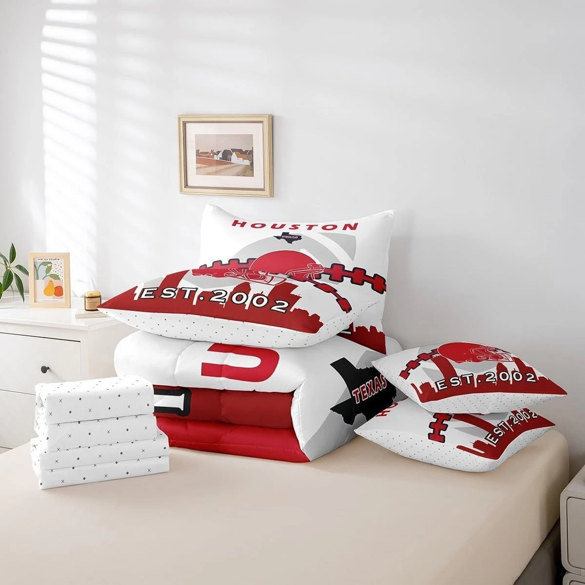 Houston Texans Bedding Set, Football set