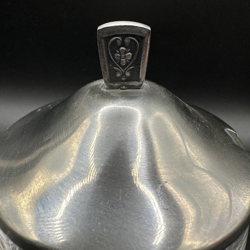 New Vitg 1969 Cordova Holloware Double Glass 18/8 Stainless Steel Condiment Set - Picture 16 of 17