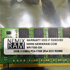 NEMIX RAM 32GB DDR4-2133 PC4-17000 ECC Registered RDIMM 288-Pin RAM