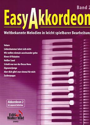 Akkordeon Noten : Easy Akkordeon Band 2  leicht - leMittel Weltbekannte Melodien