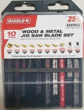Diablo DJT10S T-Shank Jig Saw Blade Set for Wood & Metal, 10-Piece