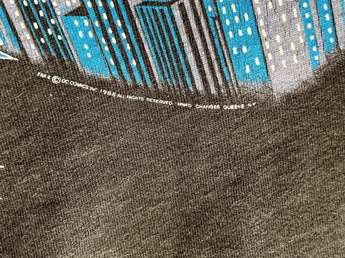 Batman T-Shirt Vintage 1988 Youth Lrg DC Comics Single Stitch Anvil Bat Signal - Picture 2 of 15