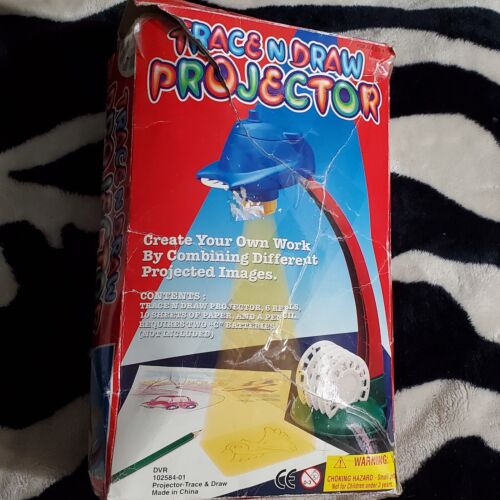 Vintage Trace N Draw Projector with 6 discs-children learn how to draw - Picture 2 of 3