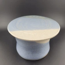 Butter Keeper French Soft Butter Bell Studio Pottery Stoneware Dish Signed