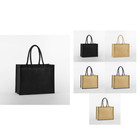 Westford Mill Natural starched jute classic shopper W470