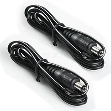 2x 3ft Male 2 Wire Lead  5.5 x 2.1mm Power Cable Connectors Free Shipping