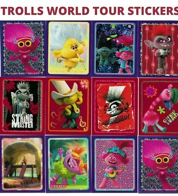 DREAMWORKS TROLLS WORLD TOUR STICKER TOPPS 2020 INDIVIDUAL STICKER