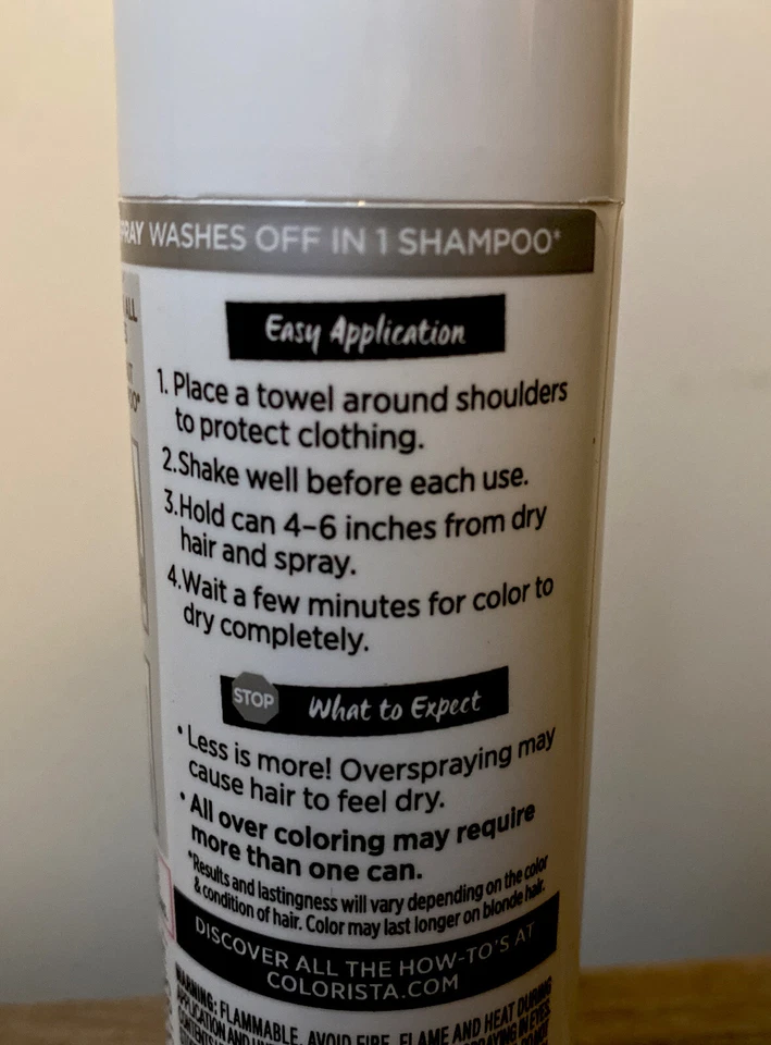 👩🏼 Lot Of 3 L'Oreal Paris Colorist BLUE Hair Makeup Temporary 1 Day Spray A6 - Imagem 4 de 4