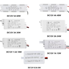 AC100-240 to DC12V Voltage Converter Transformer Power Supply LED Driver Adapter