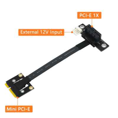 270­° PCIe mPcie to PCI-E 1X 4X 8X 16X Adapter Cable Riser for PCIE Tester