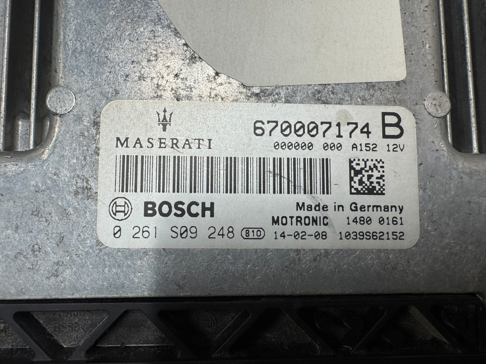 MASERATI GHIBLI M157 14-17 OEM 3.0L ECM ECU ENGINE COMPUTER CONTROL MODULE 60K