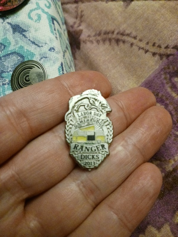 2013 Dicks Sporting Phish Lapel Pin Dual Posts Gamehendge Ranger Badge