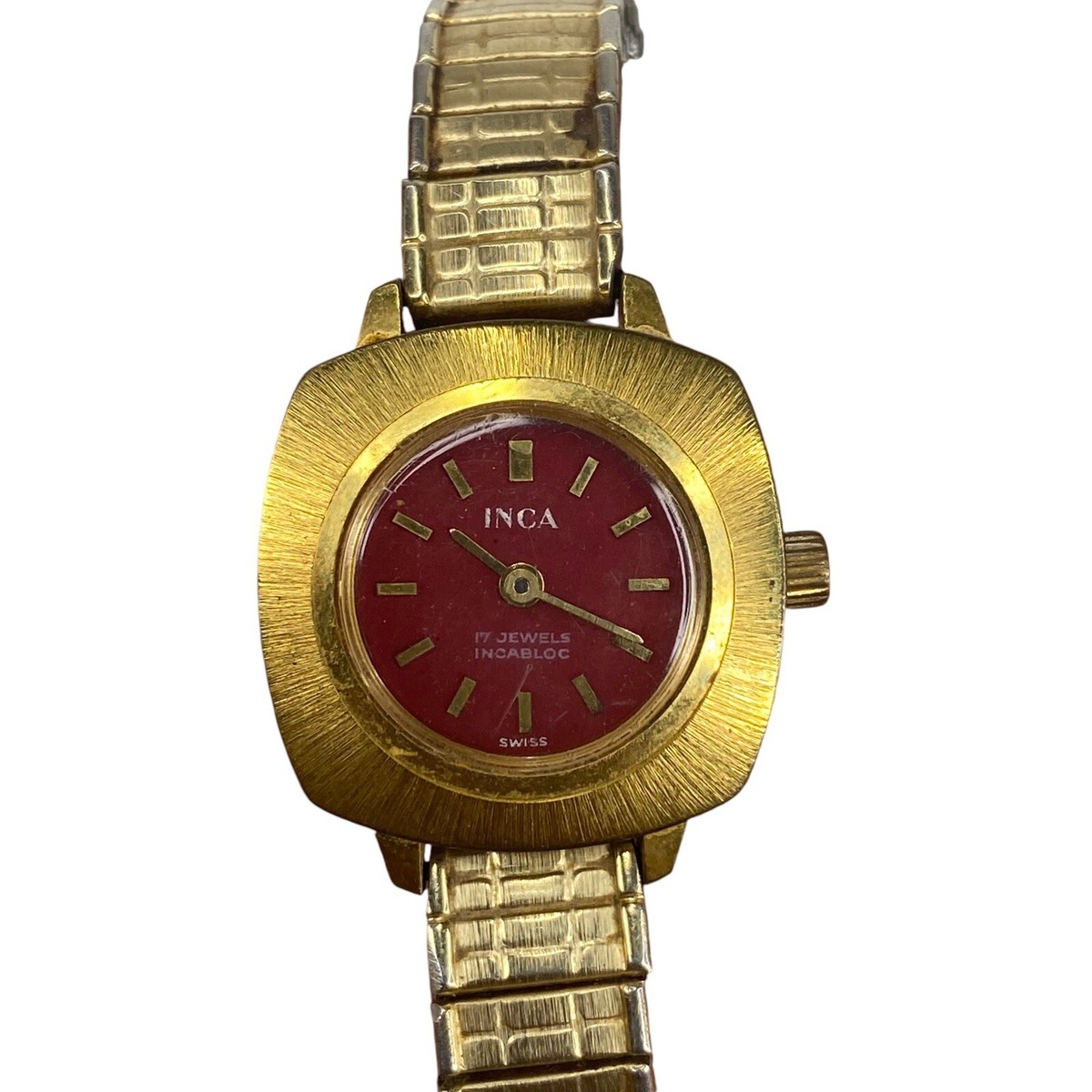 Vintage INCA Ladies Watch 17 Jewels Incabloc Gold Tone  display picture 1