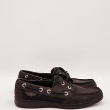 Sperry Women's Bluefish 2 eye Black Boat Shoes Size 6 Medium Black A160