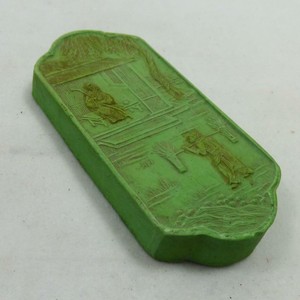 Rare CHINESE QIANLONG period PAINT ink BLOCK 18th century ANTIQUE