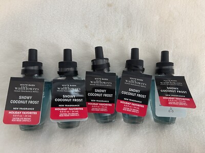 5 Pack Bath & Body Works Christmas Cider Scented Oil Refills – Wallflower Bulbs, Pink Glass